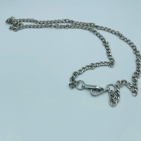 NEW GUN METAL TONE CHAIN TO MAKE INTO CROSSBODY - Picture 1 of 4
